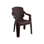 Mandella Golf Rattan Koltuk (4 Adet) Kahverengi