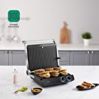 Homend Grilliant 1342H 3 In 1 Inox Gövde Çift Taraflı Xl Döküm Plaka Tost ve Izgara Makinesi