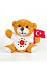 23 Nisan Kutlu Olsun Tişörtlü & Bayraklı Sevimli Ayıcık