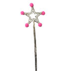 Parti Aksesuar Pembe Ponponlu Yıldız Peri Asası 1 Adet