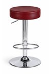 Bürocci Moni Bar Sandalyesi - Bordo - 9511Q0102 - Paslanmaz Krom Kaplı Metal Ayak