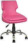 Bürocci Zaga Metal Ayaklı Çalışma Koltuğu-Pembe-2023D0120