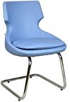 Bürocci Zaga Metal Ayaklı  Misafir Koltuğu-Mavi-2023J0119
