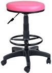 Bürocci Plastik Ayaklı Yüksek Tabure-Pembe-2999U0120