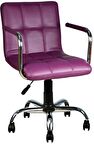 Bürocci Carla Çalışma Koltuğu-Mor Deri-9503D0124