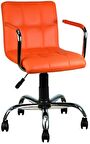 Bürocci Carla Çalışma Koltuğu-Turuncu Deri-9503D0123