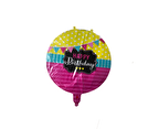 FOLYO BALON HAPPY BİRTHDAY RENKLİ 18'' DÜ 15TL