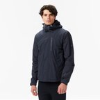 Nautica Erkek Siyah Regular Fit Kapüşonlu Su Geçirmez Yağmurluk