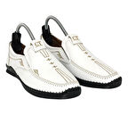 Catelli %100 Deri Ortopedik Erkek Yazlık Rahat Günlük Lazer Baskılı Çarık Ayakkabı Yeni Sezon 40-45