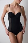 Siyah Premium Bodysuit Korse