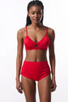 Kırmızı New Boxer Yüksek Bel Bikini Altı