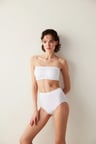 Nu Basic Strapless Optik Beyaz Sütyen