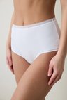 Easy Cotton Trim Yüksek Bel Pamuklu Optik Beyaz Slip Külot