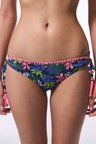 Çiçekli Ciele Yüzük Detaylı Bikini Altı