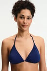 Lacivert Üçgen Bikini Üstü