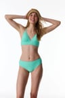 Mint Yesili Meli Dokulu Orta Bel Bikini Altı
