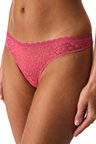 Fuşya Easy Lace Dantel V Model Brazilian Külot