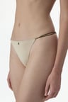 Bej Micro Dantel Brazilian Külot