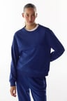 lacivert oversize active uzun kollu sweatshirt