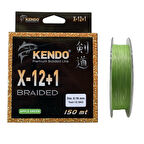 Kendo X-12+1 Braided 150mt 0.16mm Apple Green Örgü İp Misina