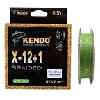 Kendo X-12+1 Braided 300mt 0.20mm Apple Green Örgü İp Misina