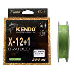 Kendo X-12+1 Braided 300mt 0.16mm Apple Green Örgü İp Misina