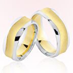 Sarı Beyaz Altın Alyans 6309