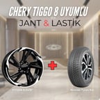 Chery Tiggo8 Uyumlu Nokian235/55R18 Kış Lastiği 4 adet Yılı:2024+DY1208 BD 18"Jant 4 Adet