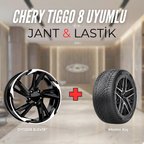 Chery Tiggo8 Uyumlu Momo235/55R18 Kış Lastiği 4 adet Yılı:2025+DY1208 BD 18"Jant 4 Adet