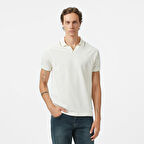Nautica Erkek Krem Classic Fit Polo Yaka T-Shirt