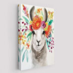 Bahar Laması Suluboya Görünümlü Duvar Tablosu-6348