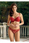 Balenli Kaplı Dantelli Desteksiz Sütyen Takım 4385