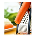 Çift Taraflı Hazneli Rende Paslanmaz Çelik Bıçaklı Kaymaz Tabanlı Sebze Meyve Rendesi,Sarımsak Rende