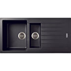 Gradde Siyah 1,5 Göz Granit Eviye 50X100 Cm