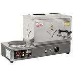 Anka Paslanmaz Eko Elektrikli Çay Kazanı 2 Demlikli 24 Litre Pleytli