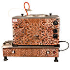 Anka Turbo Full Otomatik Elektrikli Tüplü Çay Kazanı 2 Demlikli 20 Litre Bakır