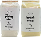 Organik Sertifikalı Bebek İrmiği ve Tam Pirinç Unu Ek Gıda Seti + 6 Ay