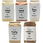 Organik Bebek Ek Gıda Seti Bebek İrmiği Bebek Tarhanası Tam Pirinç Unu Buğday Ruşeym Keçiboynuzu Unu