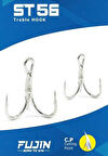 Fujin ST56 Üçlü Maket Balık İğnesi Nickel 1-0 no