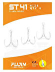 Fujin ST41 Üçlü Maket Balık İğnesi Nickel 2 no