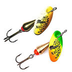 Mepps Xd Tri Fluo Olta Kaşığı KAHVERENGİ BENEKLİ-NO:1