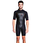 Cressi Altum Man Shorty Yüzme Elbisesi BLACK - RED-3MM - M