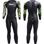 Cressi Kuwae Man Yüzücü Elbisesi BLACK/GREEN-2MM - NO:5 / XL