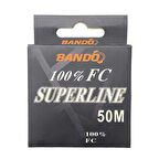 Bando Süperline %100 FluoroCarbon Misina Standart-0.44MM - 50MT - 12.5KG