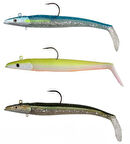 Savage gear Sandeel 18 cm 100 gr 2+1 Adet Sahte Balık Blue Silver