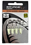 Savage Gear LRF Micro Sandeel Jighead Glow 4 Adet #8 2,5gr