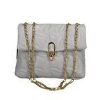 SİA ÇANTA KAPİTONE DESENLİ ZİNCİR ASKILI KILİTLİ AKSESUAR KAPAKLI İÇ ORTA GÖZLÜ  ÖZEL GÜNLERİN VAZGEÇİLMEZİ  Kadın ÇAPRAZ ÇANTA