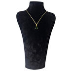 Uretti - Melik 9215 Yeşil Damla Taşlı Şık Kolye