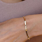 14 Ayar Altın Ezme Bileklik 2,5 mm