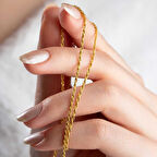 14 Ayar Altın Halat Burgu Zincir Kolye 1,40 mm